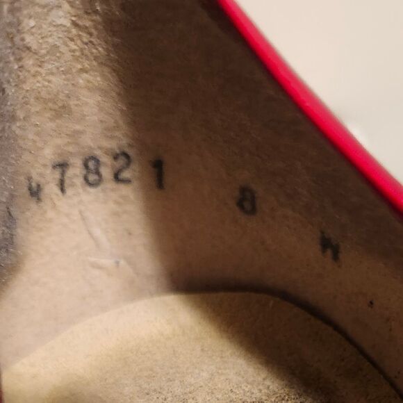 Stuart Weitzman Avignon Red Patent Leather Peep Toe Platform Pumps sz.8 Ret $425 - Picture 11 of 11